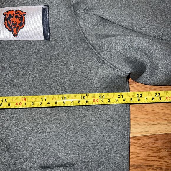 Chicago Bears Nike Sideline Showout S/S Gray Full Zip Hoodie Jacket Men's Med - Picture 10 of 12